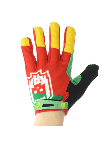 KRK Pamper Gloves - Green/Red/Yellow