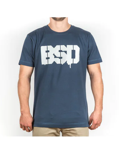 BSD Drip Logo Denim Blue Tee