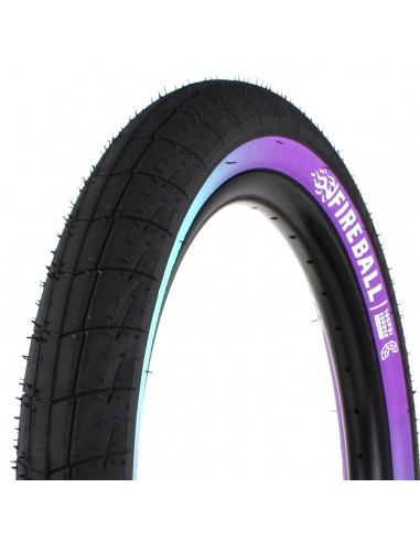 Eclat Fireball Tire - Black / Purple Teal Fade